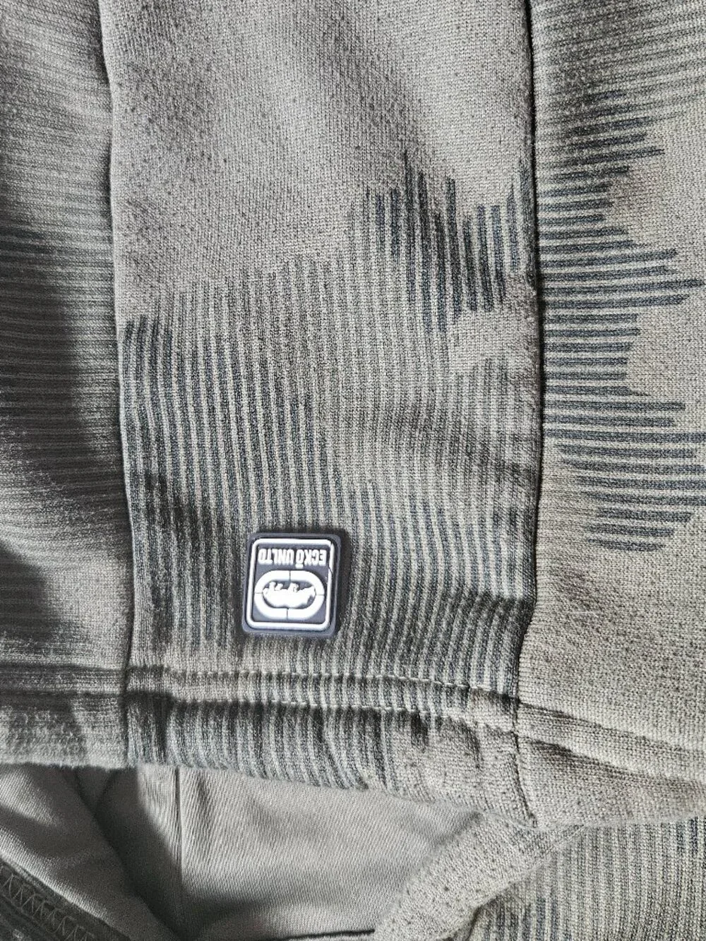 Ecko Unltd Mens XL Camo Hoodie Olive Green Pullover Sweatshirt World Renowned - Picture 6 of 9